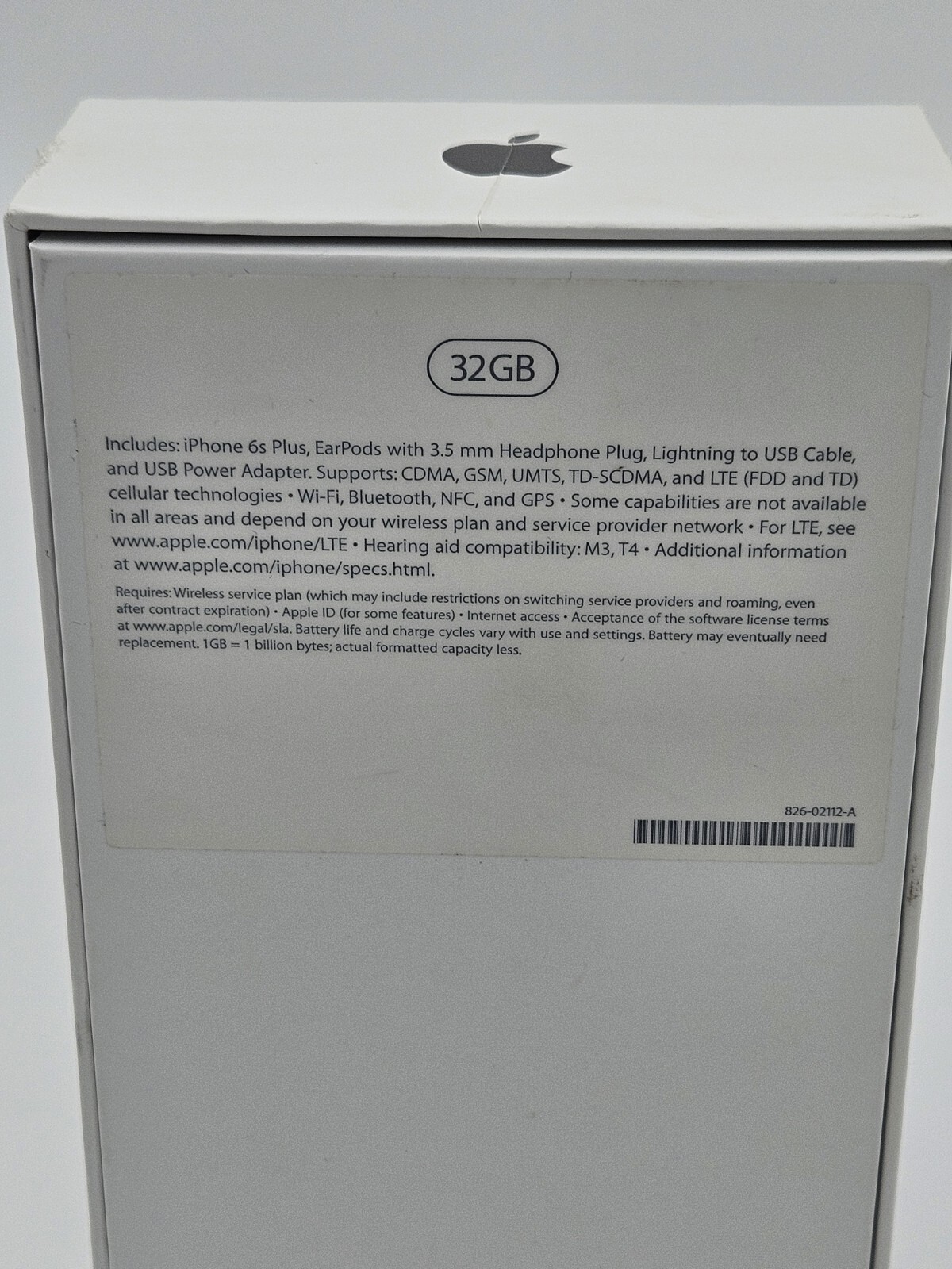 iPhone 6s 6s+ Plus Box Original Apple Retail Box with Apple Stickers