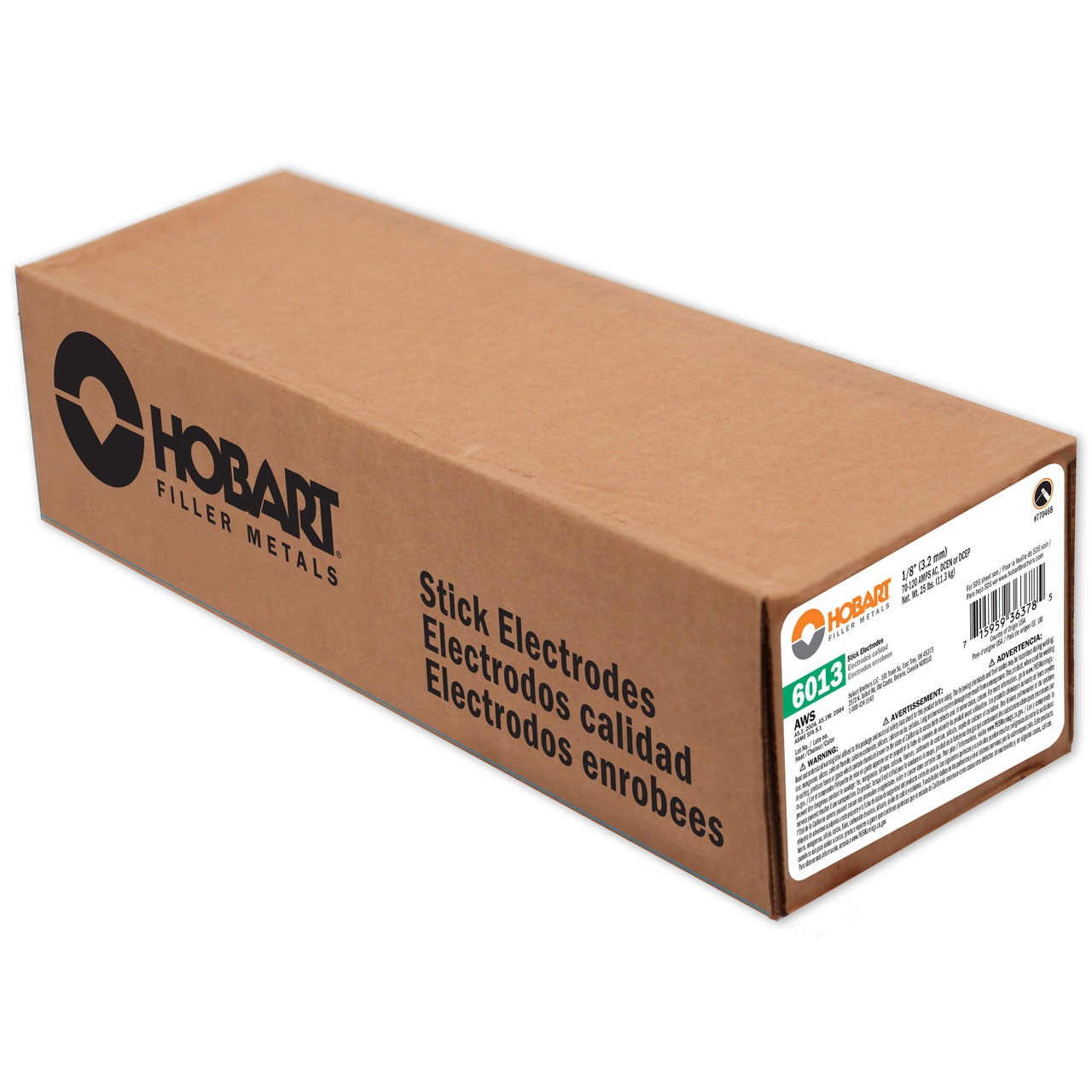 Hobart 770468 6013 1/8 in. stick electrode - 25 lb.