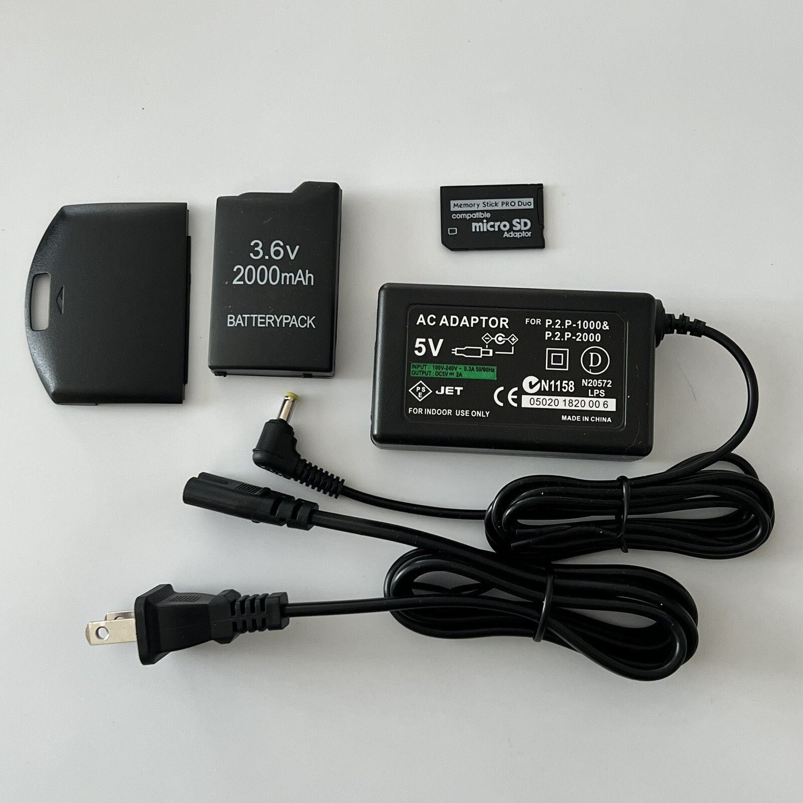 QUALITY Sony PSP 1000 Revival Kit - Battery, Charger, Cover, 64gb Memory Card