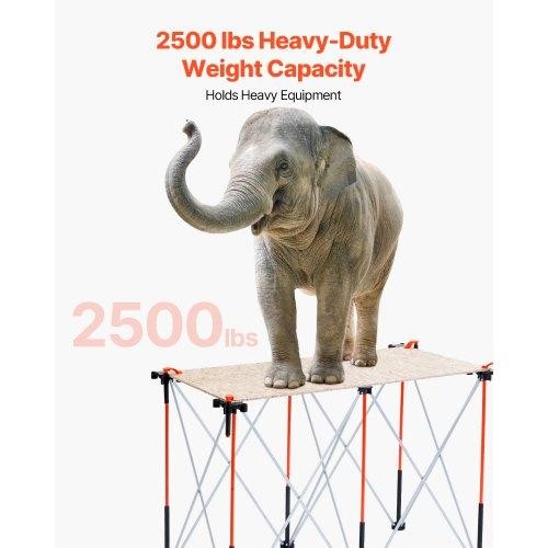 Portable Folding Workstand 416 x 218 ft Collapsible Workbench 2500 lbs