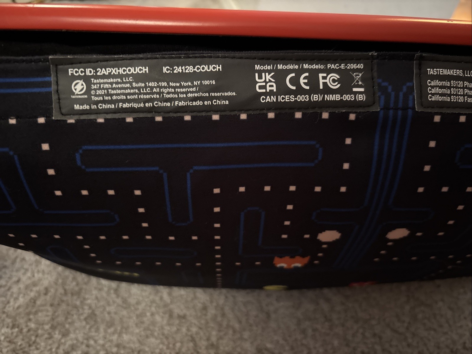 Arcade1UP Couch Cade Wireless Pac-Man Arcade Console ONLY PAC-E-20640