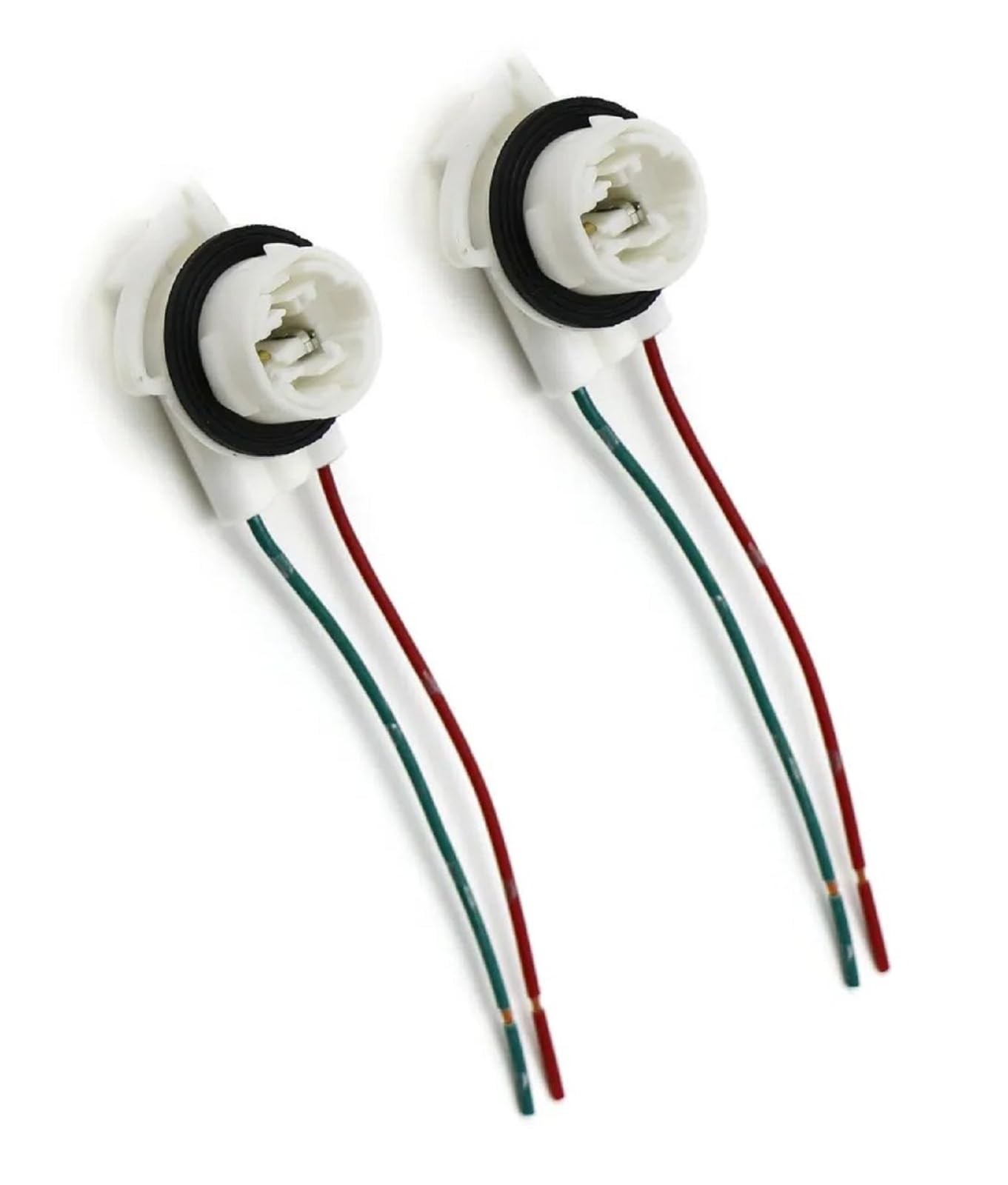 2 Wire 3156 Daytime Running Light Socket Bulbs Socket Harness Compatible with...