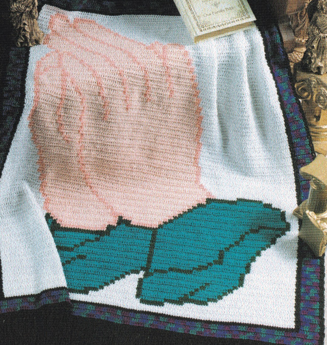 Crochet Afghan Pattern PRAYING HANDS Instruction Leaflet Annie's
