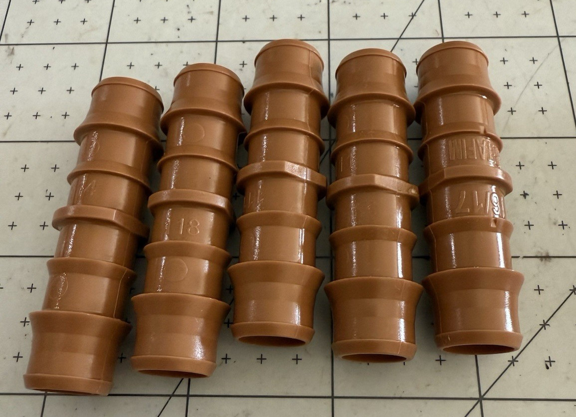5 Netafim 16/17mm   Techline Insert Coupling - Drip Irrigation Insert Connector