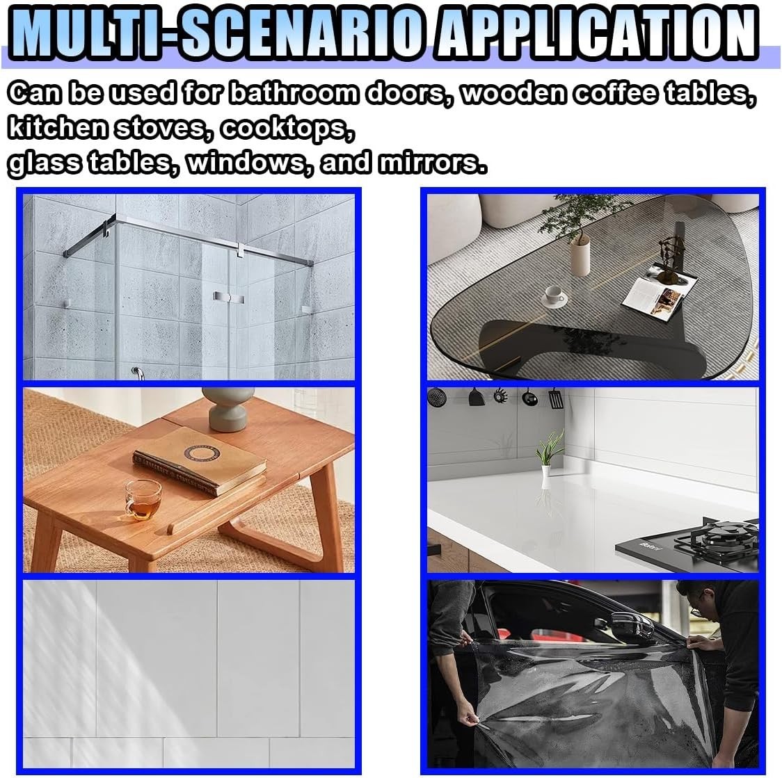 Small Squeegee, PPF Window Tint Squeegee, Rubber Non-Slip Handle Tint Squeege...