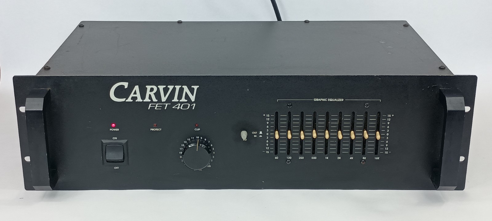 Carvin FET 401 Monitor Power Amplifier & Graphic Equalizer (Powers up, Untested)