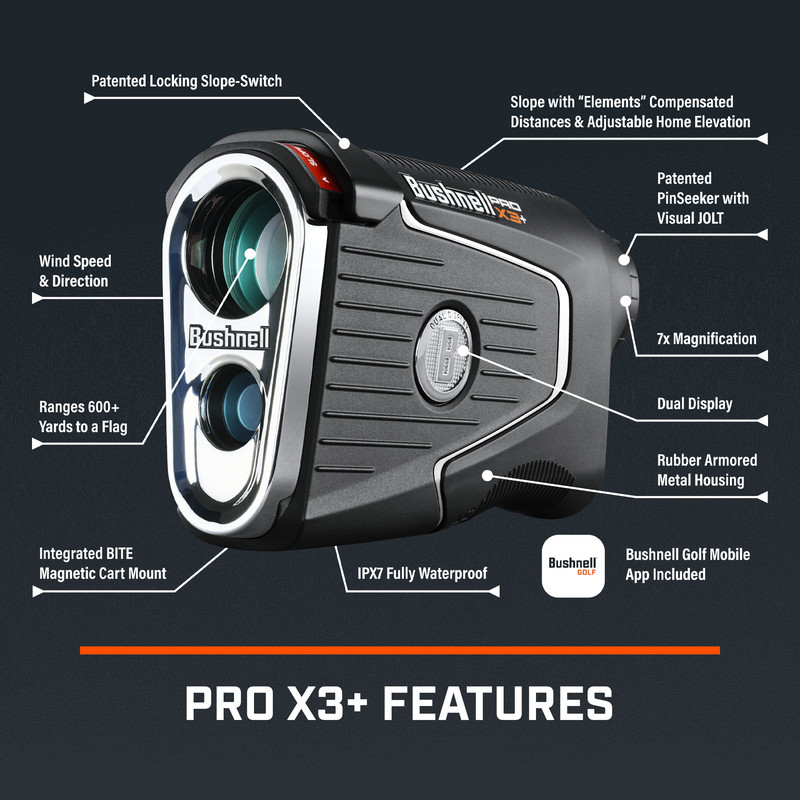 Bushnell Golf Pro X3+ Laser Rangefinder