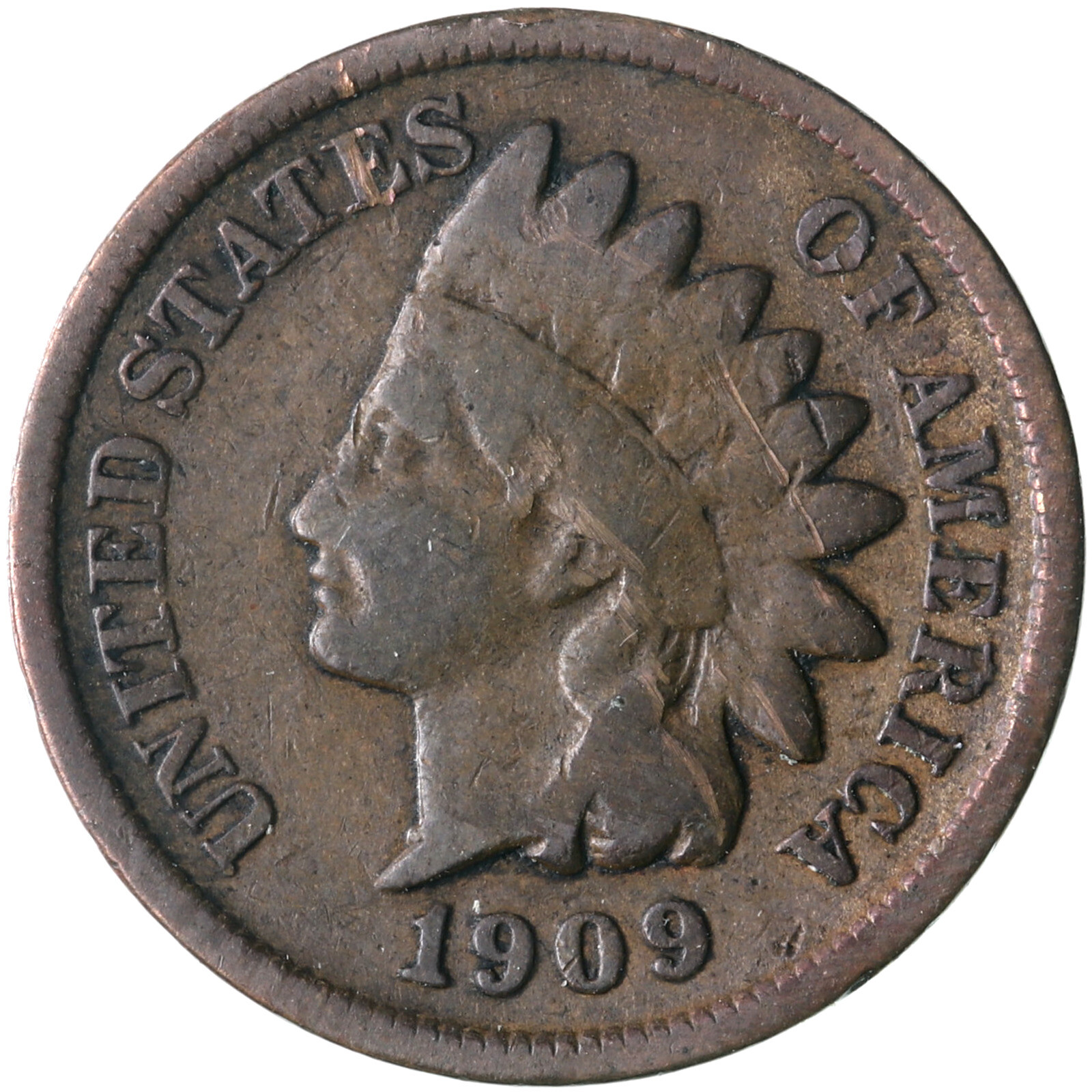 1909 (P) Indian Head Cent Good Penny GD
