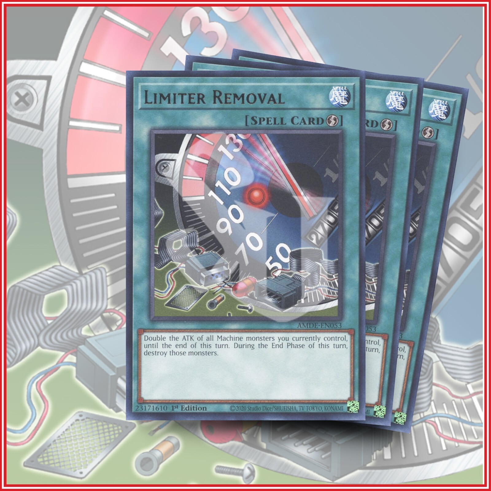YuGiOh LIMITER REMOVAL x3 POWERFUL RARE CARD 1st Edition 💎