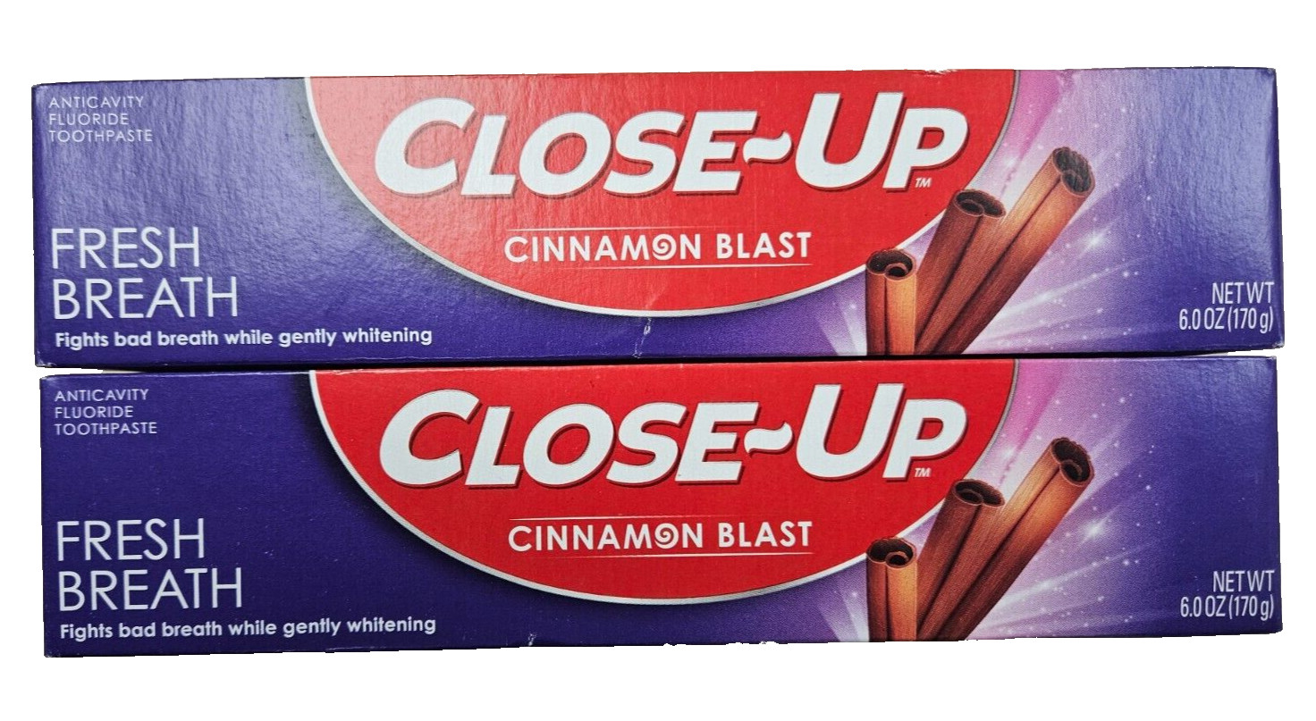 CLOSE-UP Cinnamon Blast Toothpaste 6oz ( 2 tubes ) --