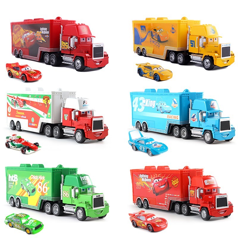 Disney Pixar Cars And Trucks Toy Set The King Cruz Lightning Mcqueen
