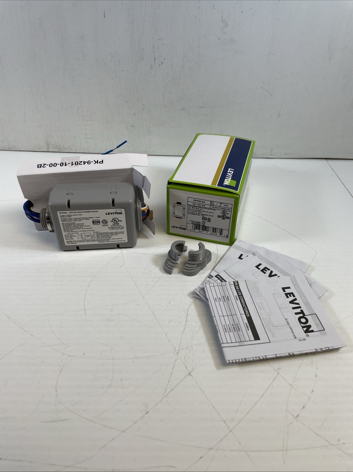 Leviton OPP20-D2 Occupancy Sensor Power Pack, Gray, 120-277V, 20A