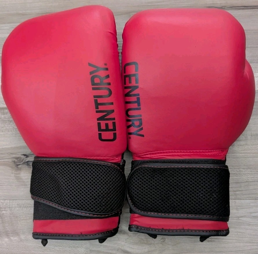 Century 14 Oz Drive Hook & Loop Training Boxing Gloves Black/Red