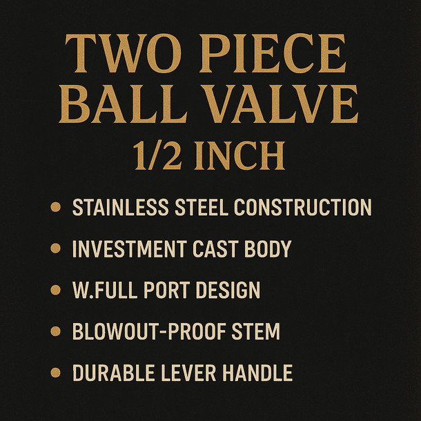 Polar Ware Two Piece Ball Valve 1/2 inch