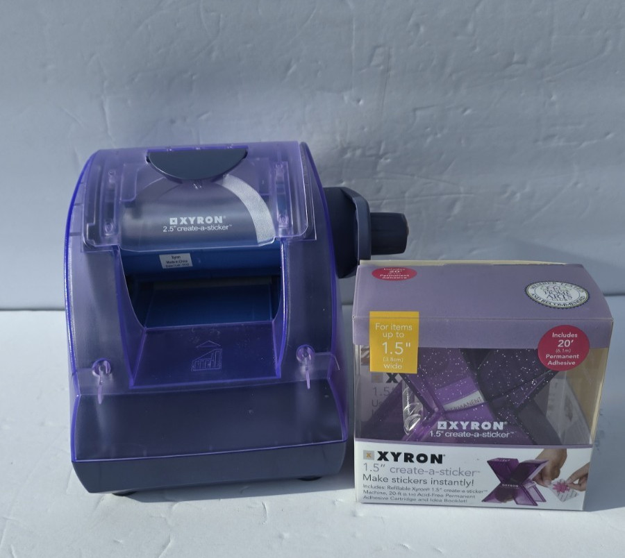 Xyron 2.5" & 1.5" Create-A-Sticker Machine Pre-Owned Purple