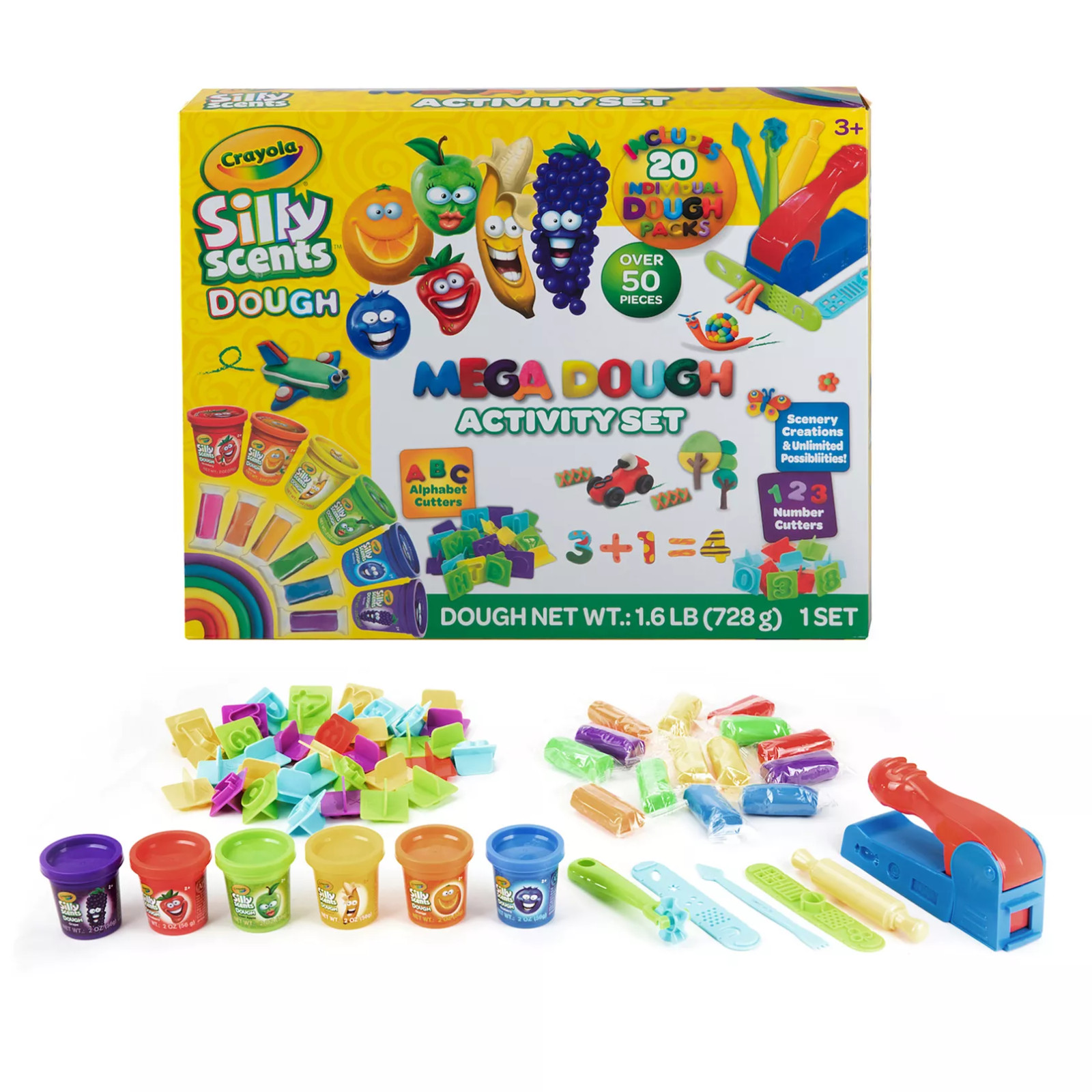 Crayola Dough Mega Activity Set - 50 Pieces, 20 Silly Scents