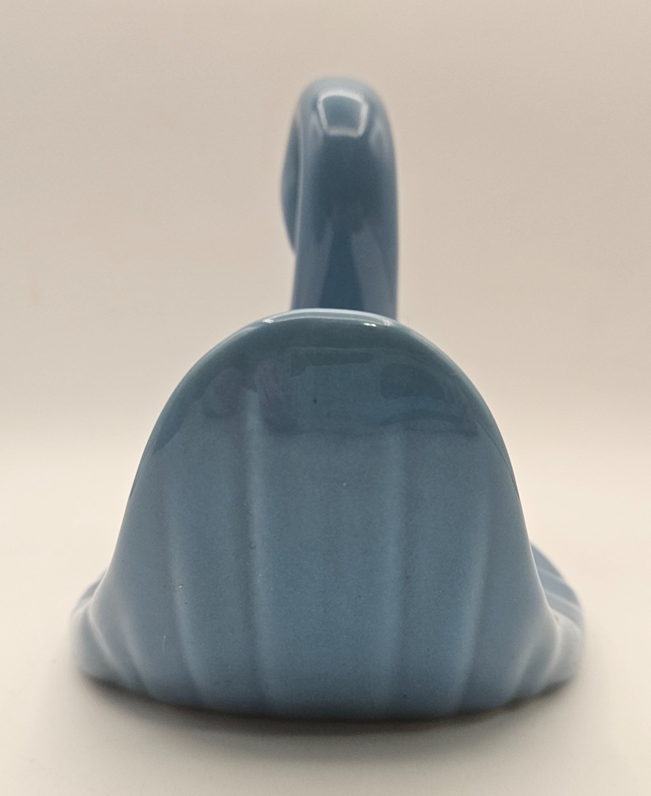 Vtg 1980s Style Country Blue Ceramic Swan Small Towel Holder Decor