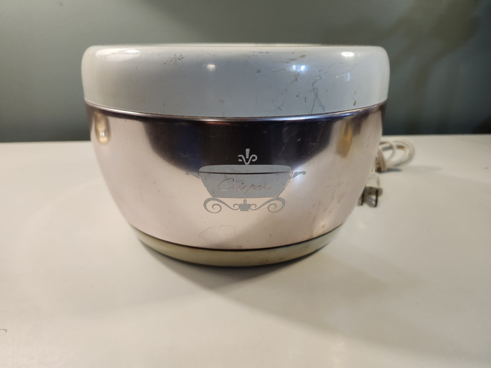 West Bend Pink Metallic Electric Crisper Retro Kitchen Appliance Mid Century