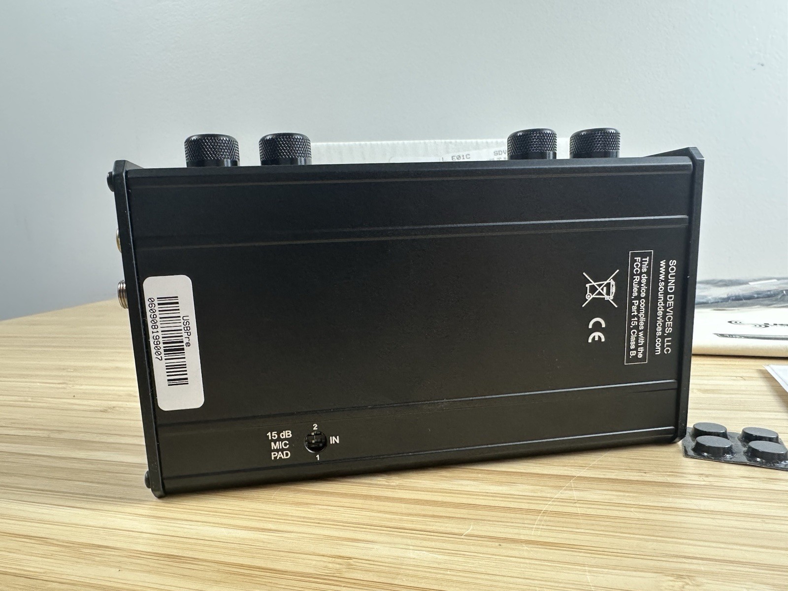 Sound Device USBPre Sound Devices Interface