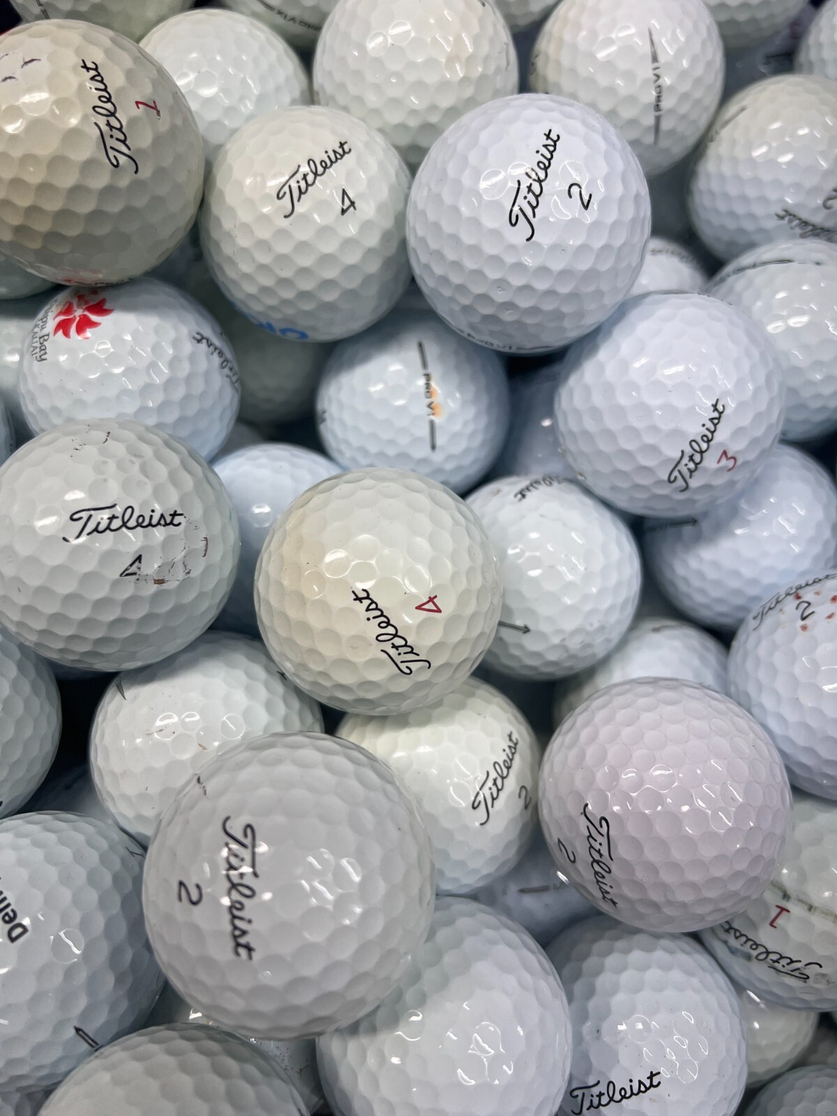 4 dozen Titleist Pro V1/ Pro V1 X..... Hit Away Shag Golf Balls with Mesh Bag