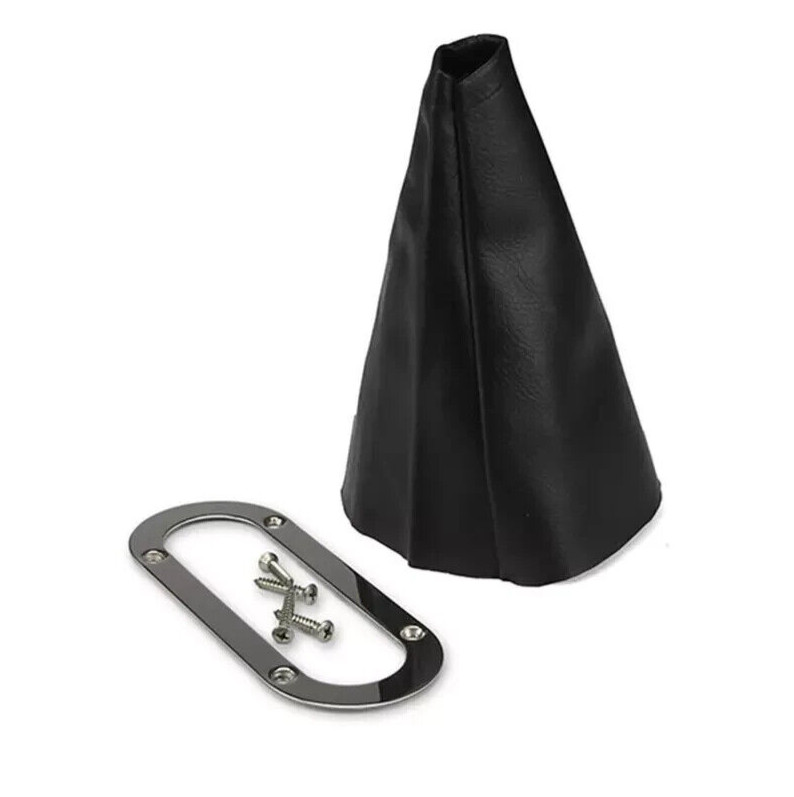 Lokar Emergency Hand Brake E-Brake Boot 70-EHBT Black w/ Stainless Trim Ring