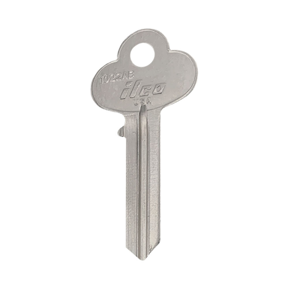 1022AB 6-Pin Key Blank – Nickel
