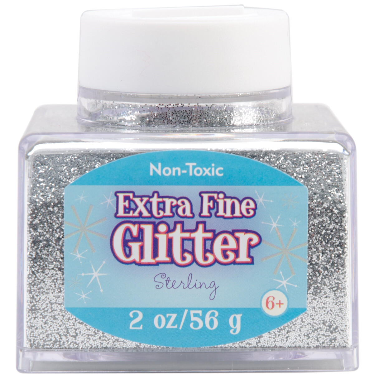 Extra Fine Glitter 2oz Silver
