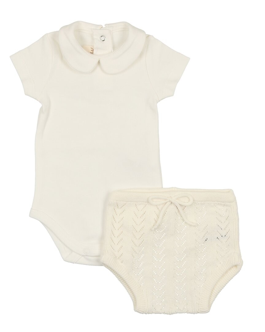 Mon Tresor Timeless Knit Ensemble White 18M