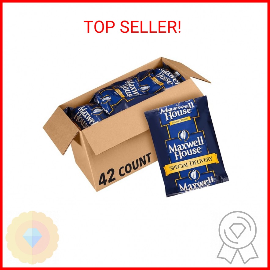 Maxwell House Special Delivery Medium Roast Ground Coffee (1.2 oz Bags, Pack of