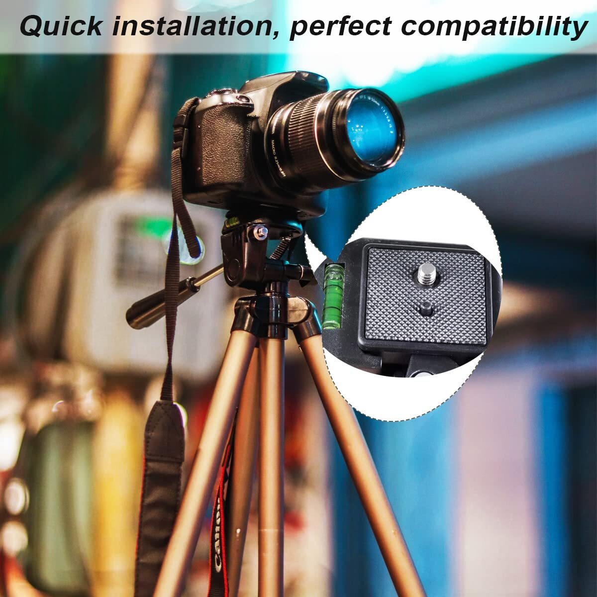 2-Pack 41mm Tripod Quick Release Plate QR Camera Mounting Adapter 1 5/8"
