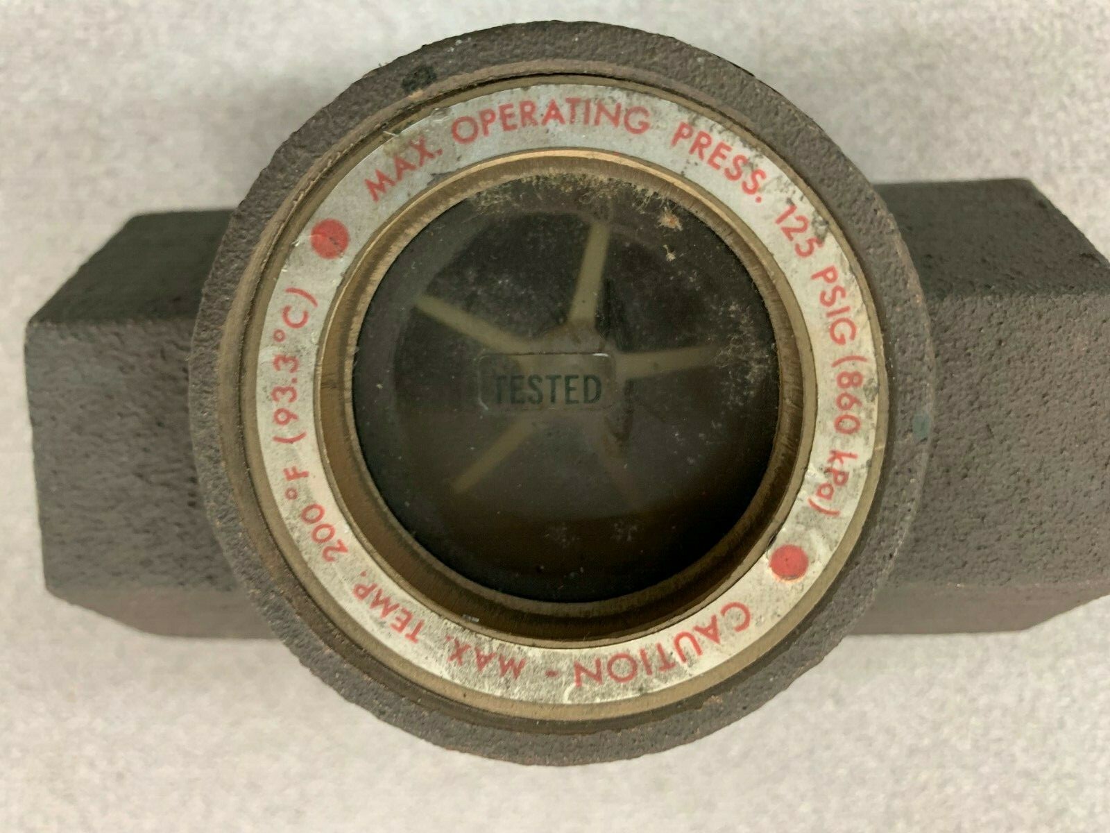 NEW NO BOX W. E. ANDERSON 1" MIDWEST SIGHT FLOW INDICATOR MODEL 100