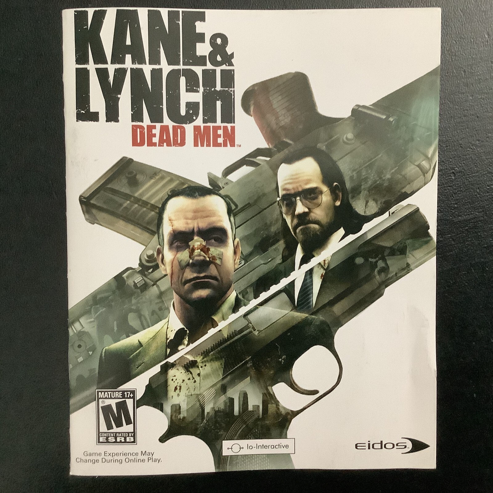 Kane & Lynch Dead Men PS3 PlayStation 3 Instruction Manual Only