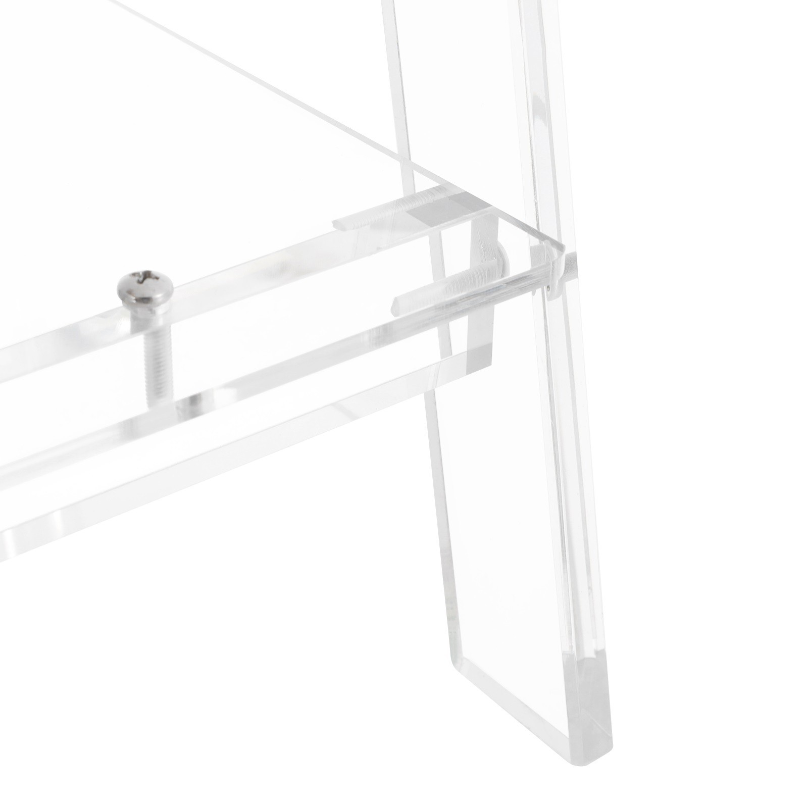 44*32*57cm 3 Tier Acrylic Side Table Tea/Coffee table Clear Nightstand End Table