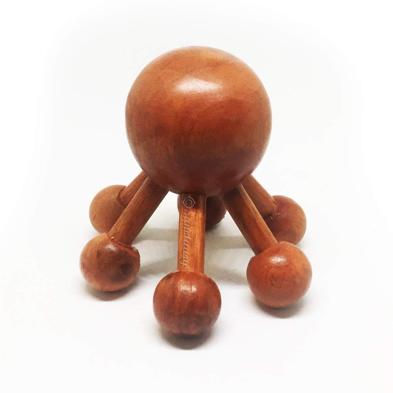 Spider-Shape 6 Legs Full Body Wooden Massager Handheld Stick for Muscle Cellu...