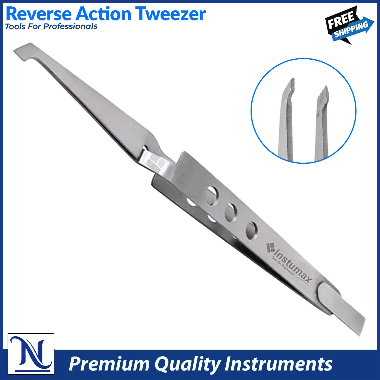 Dental Bracket Holding Tweezers Orthodontic Placing Reverse Action Forceps Germa