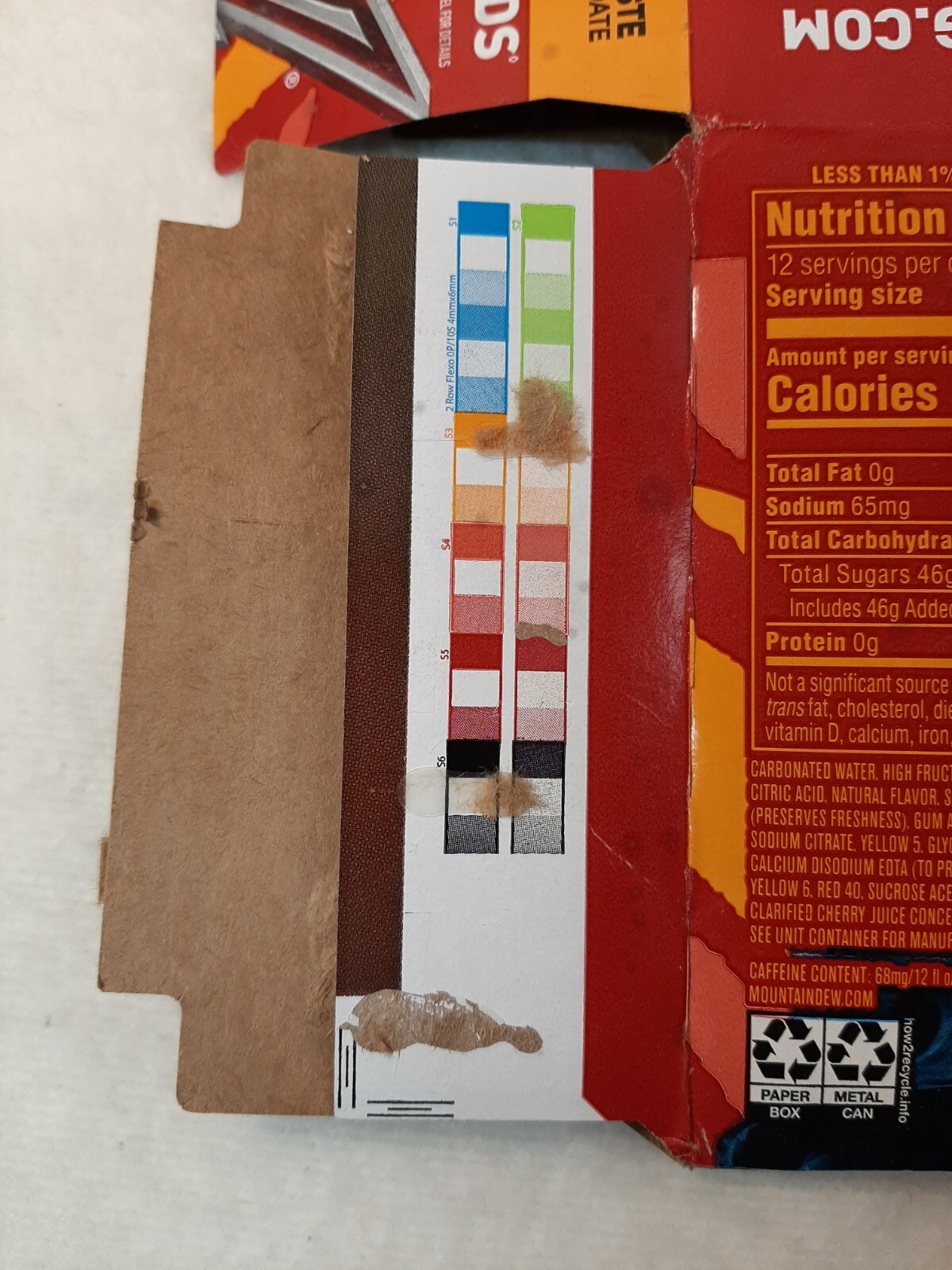 EMPTY 2024 Mountain Dew Mtn Dew Citrus Cherry 12 Pack Box ONLY Opened Flat