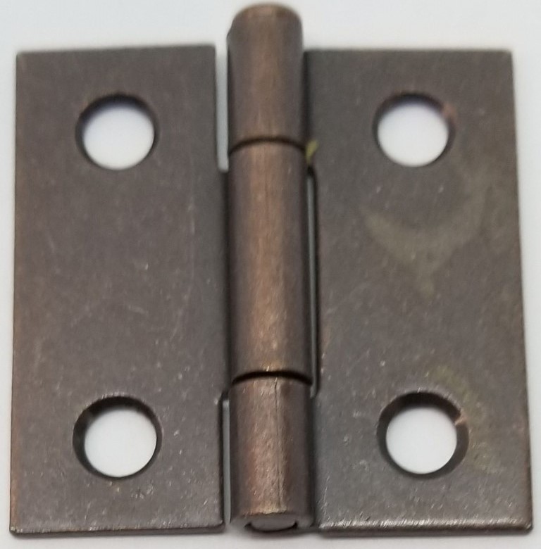 Antique Copper Plated Loose Pin Cabinet Hinge removable pin swap box vintage sma