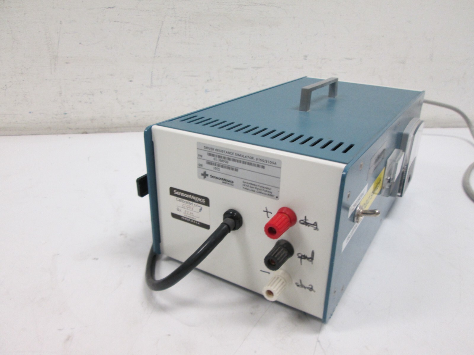 SensorMedics Driver Resistance Simulator 3100/3100A
