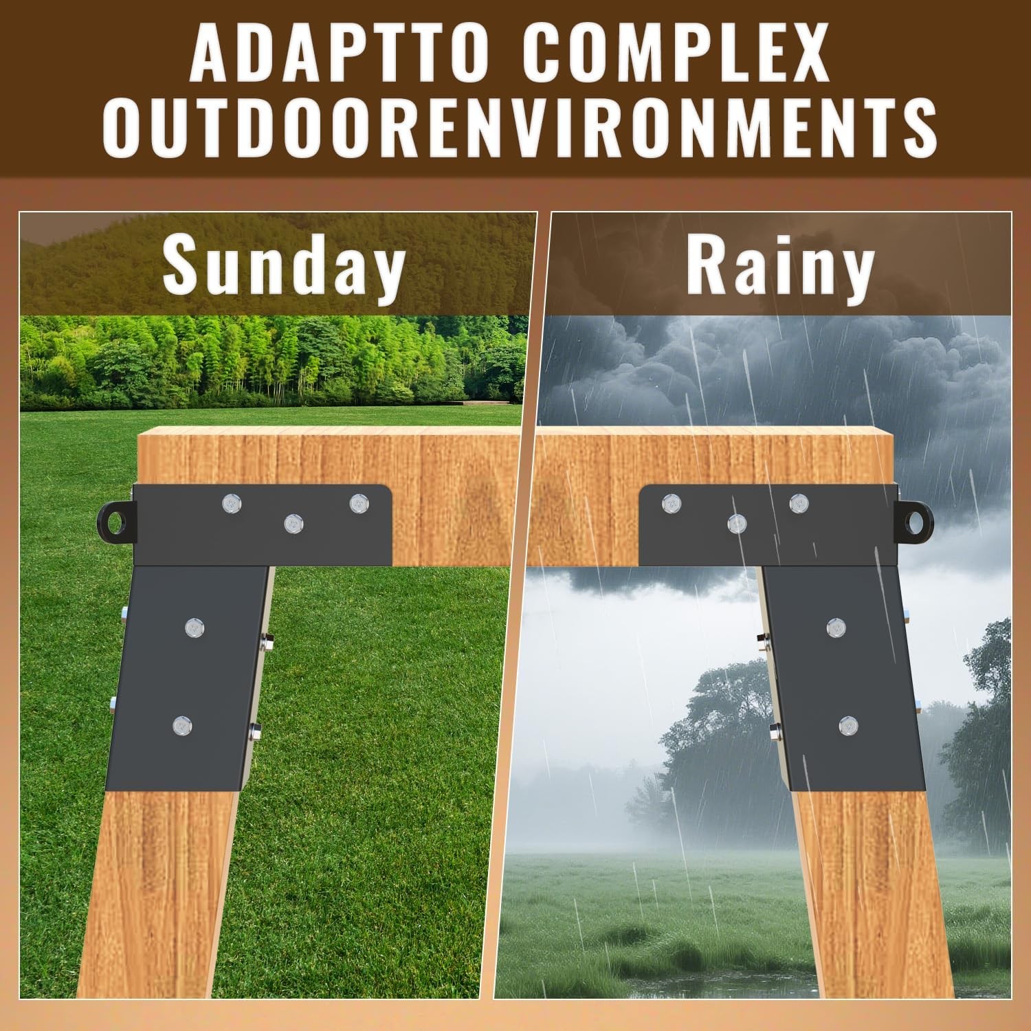 Deer Blind Brackets 4X4 Heavy Duty Elevator Bracket Outdoor Compound Angle Brack