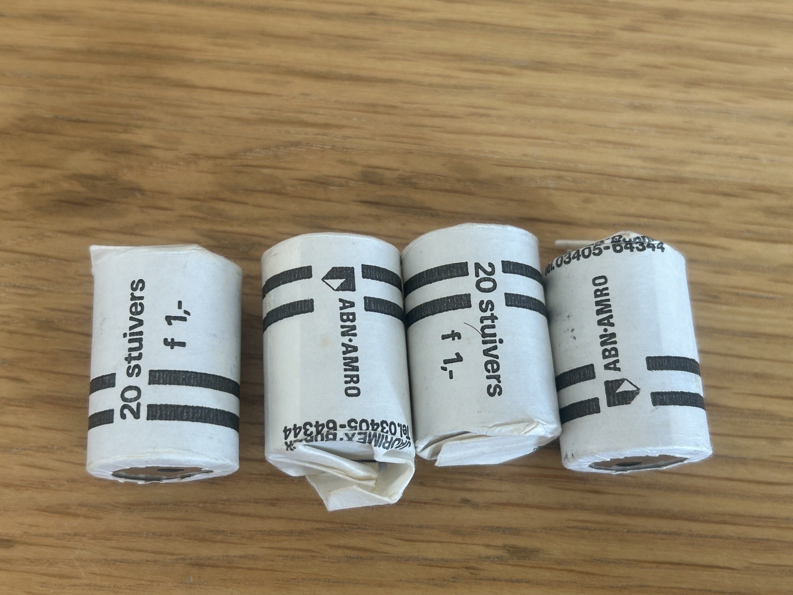 4 x Rolls of 20 Dutch 5 Cents Coins from ABN Amro Bank Netherlands 80 Coins (1)