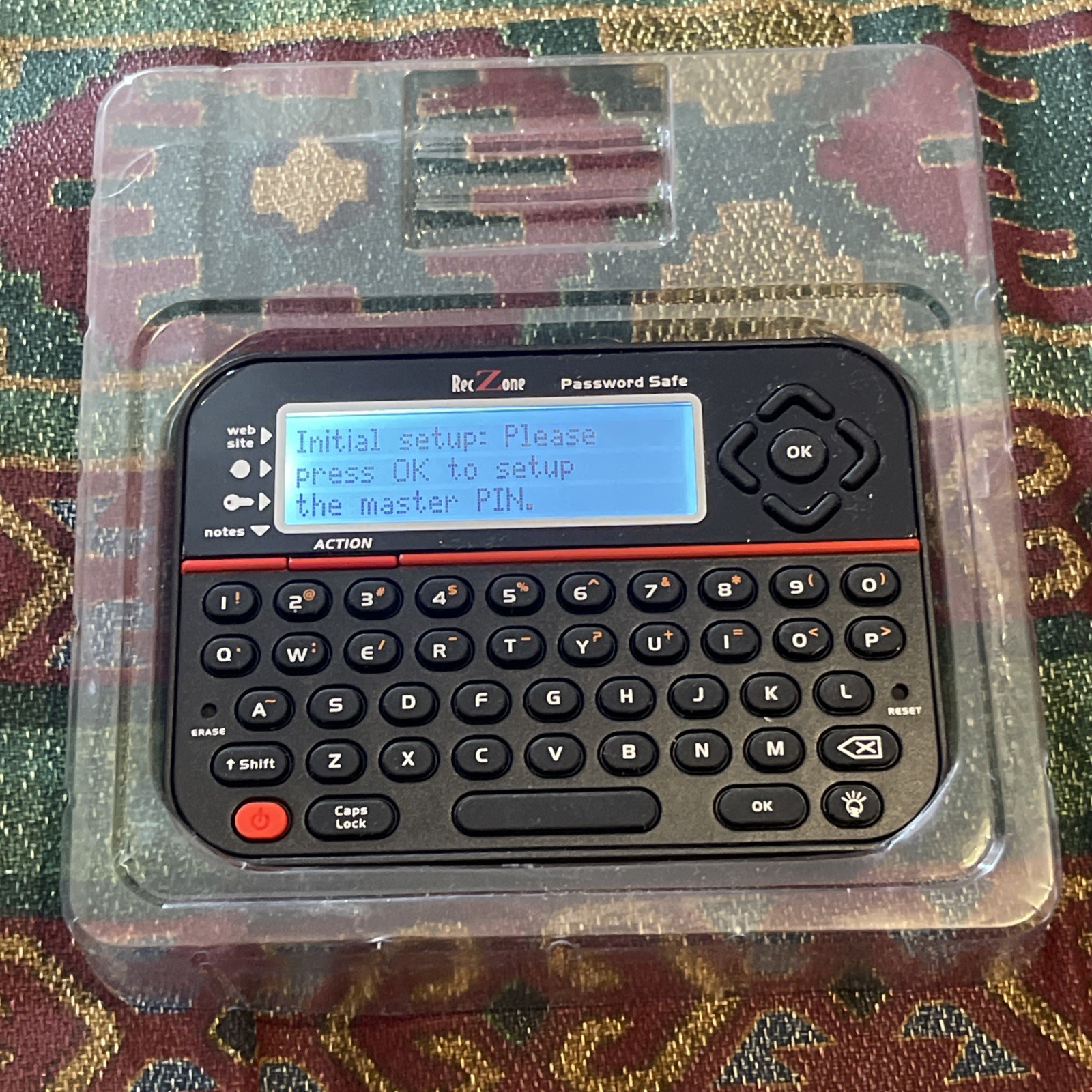 RecZone Password Safe Model 595 Secure Vault Password Organizer Remember