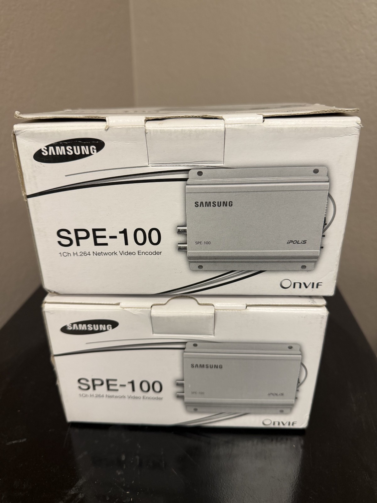 Samsung SPE-100 Network Video Encoder Lot of 2 1CH IP Encoders Open Box