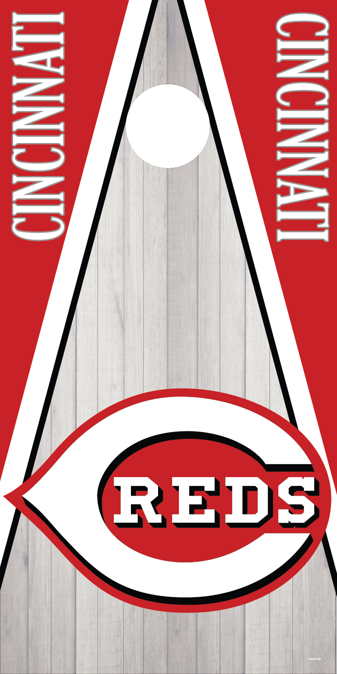 Corn Hole Board Wrap - Cincinnati Reds Cornhole D2