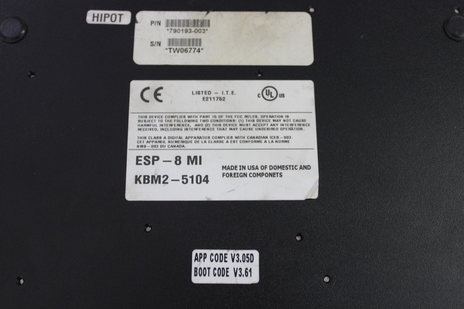 EQUINOX 790193-003 ESP-8 MI ESP MULTI-INTERFACE SERIAL HUB 8 PORT WITH WARRANTY