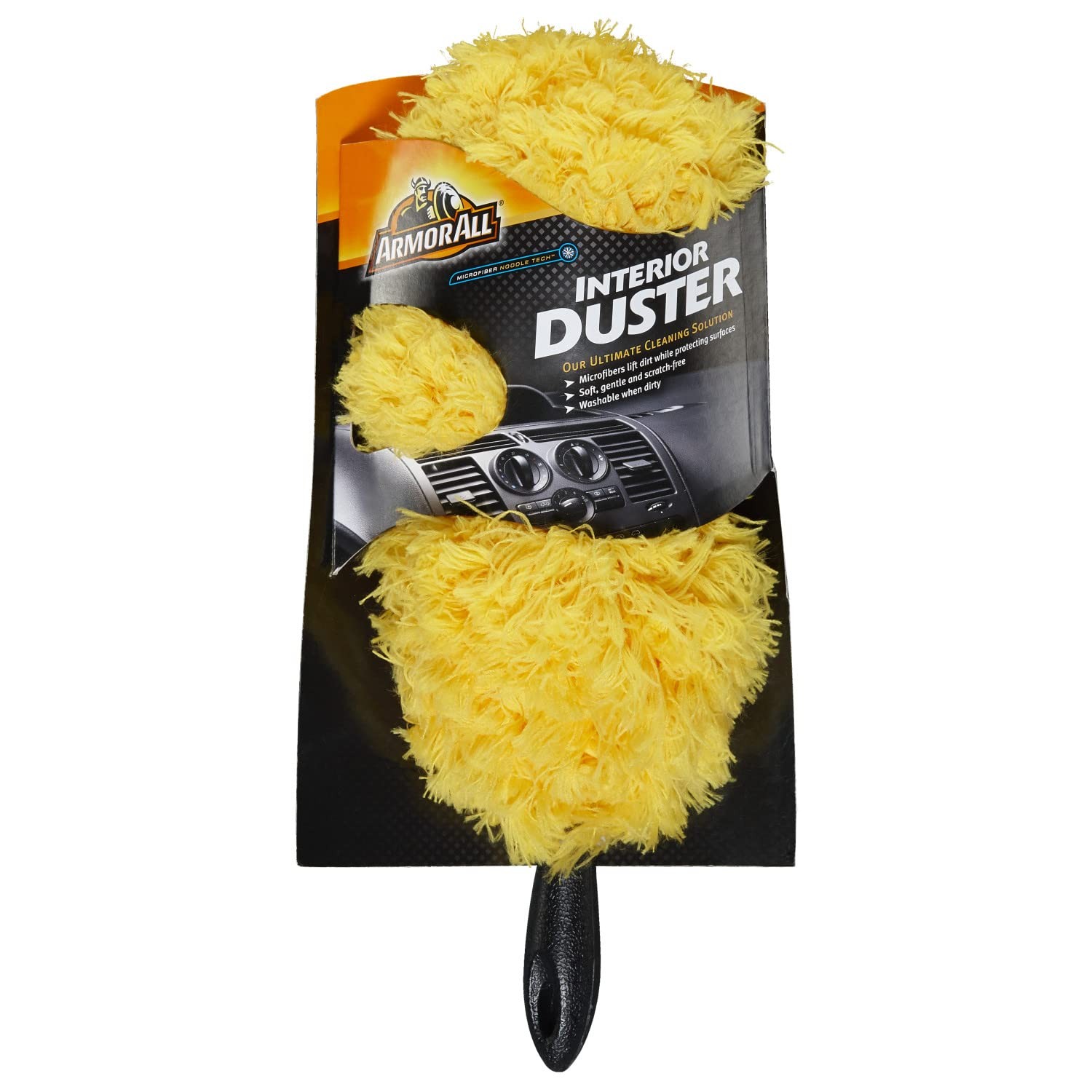 Armor All Car Interior Duster, Scratch-Free Microfiber , 1 Pack, Yellow