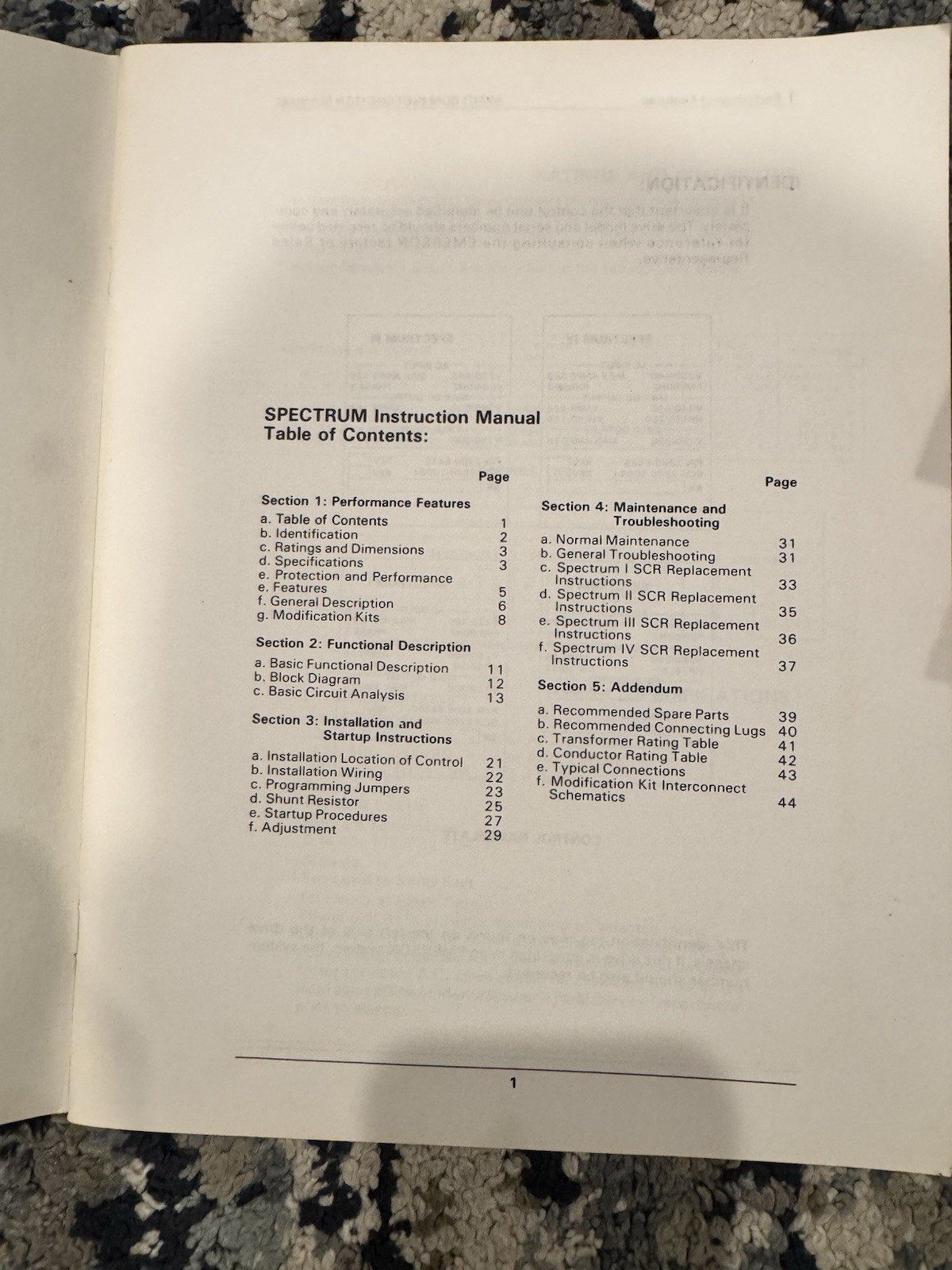 Emerson Spectrum Instruction Manual 5HP-250HP