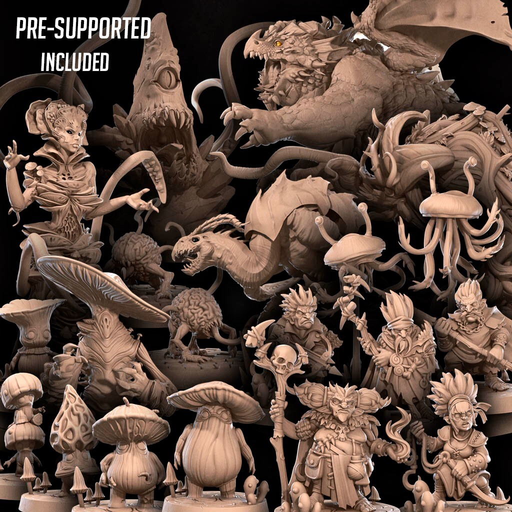 Bite the Bullet Fantasy Miniature Bundle underdark encounters 23 models