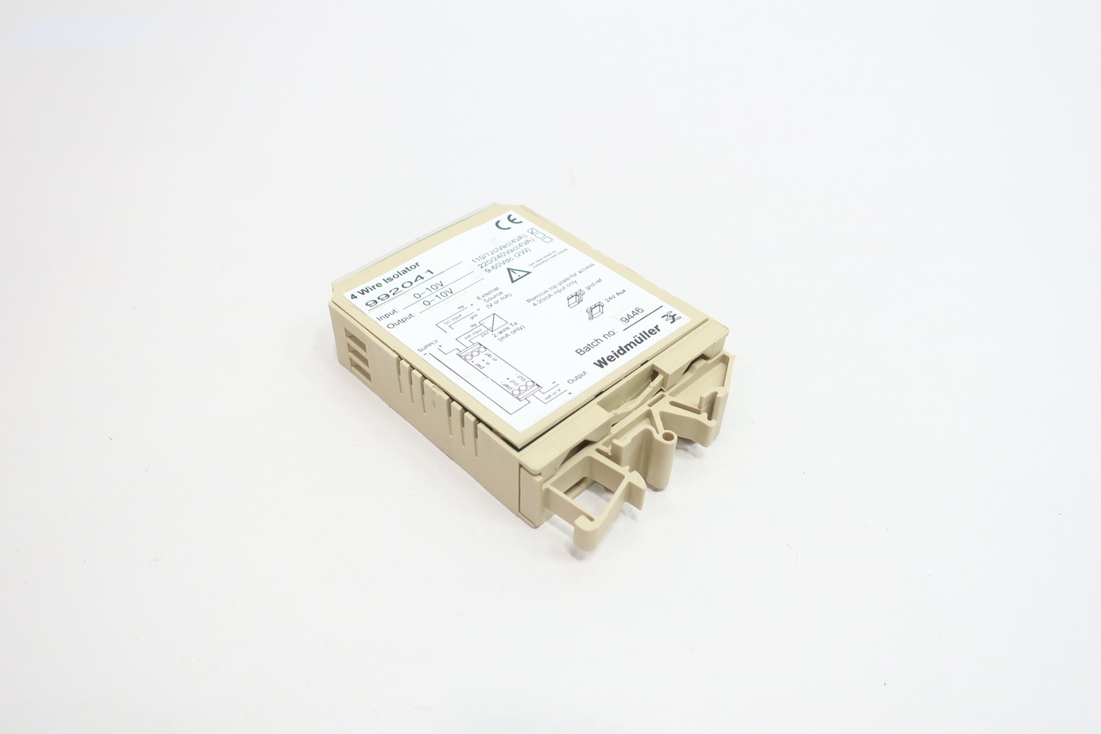 Weidmuller 992041 4-wire Isolator Module 110/120v-ac