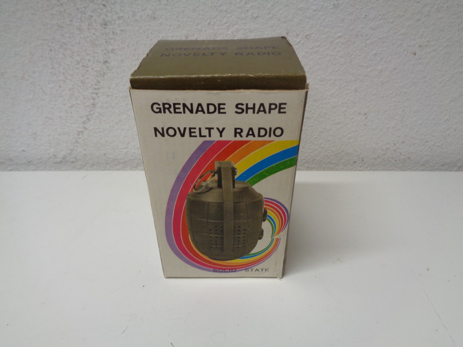 Vintage Novelty Transistor Radio De Luxe Grenade Shape