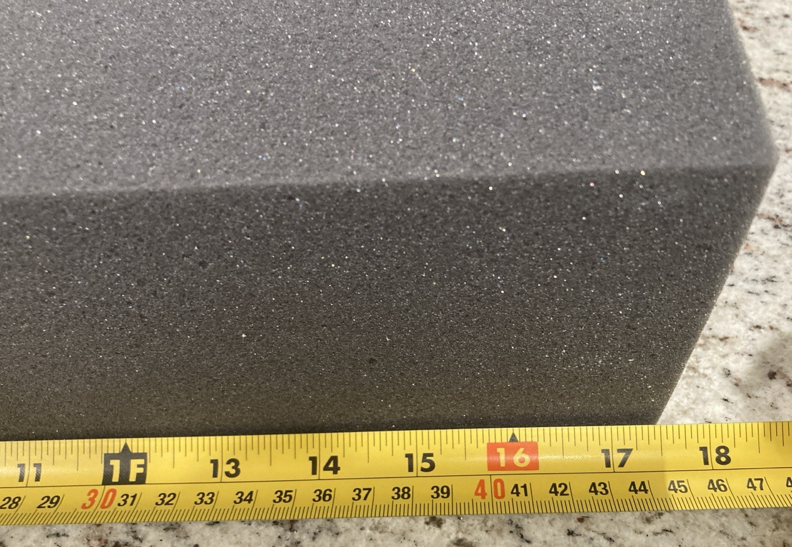 17.5” X 9.75” X 4” High Density Foam, New, Grey,